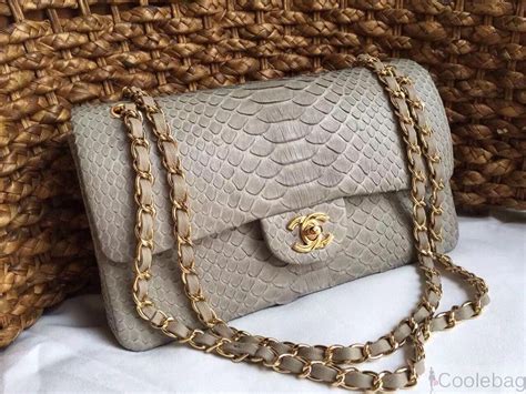 python chanel handbag